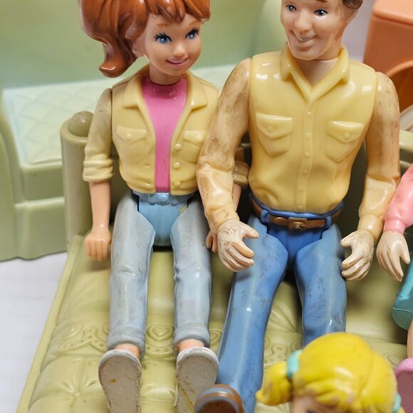 Vintage Playskool Family Figure People Furniture Dollhouse Doll House LOT RARE - Picture 16 of 16